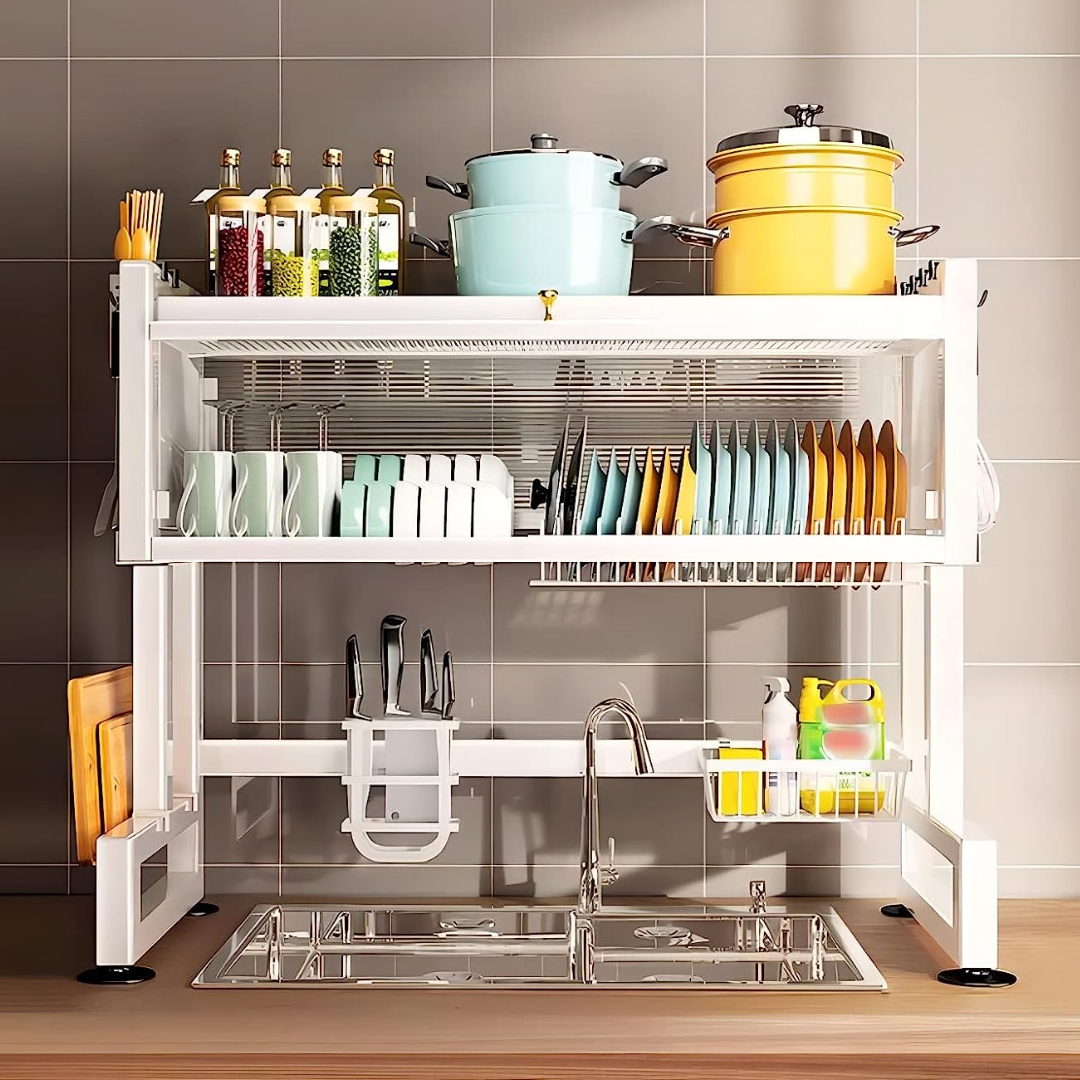 🔥49% OFF🔥 New Adjustable Dish Drainer on the sink💝
