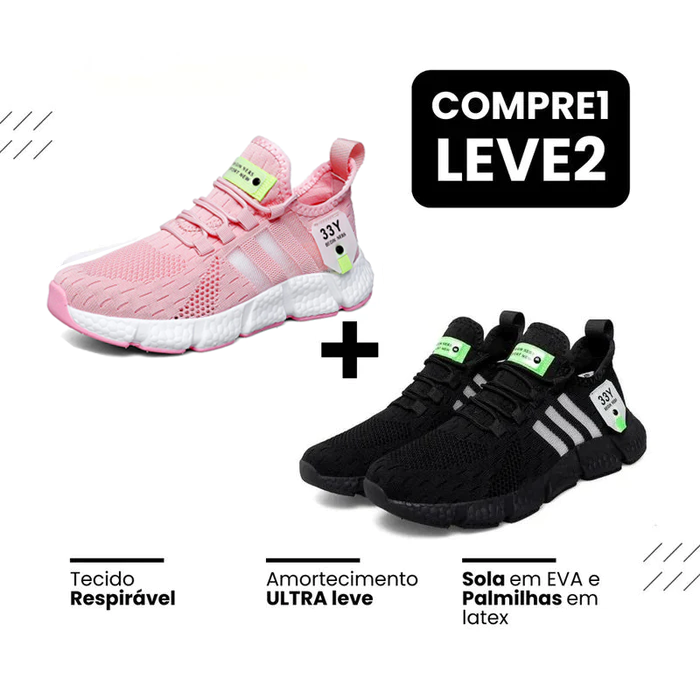 New Tênis Run - Respirável e Ultra Resistente (COMPRE 1 LEVE 2)