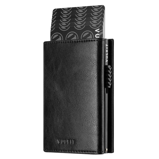 VC302- Side Slider Mechanism, with/without Back Zipper Pocket, Magnetic Strip Closure Tri-fold Wallet - Emporium Shop